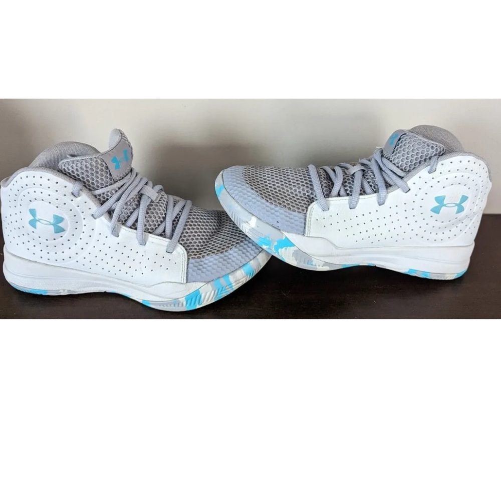 Under armor blue camo shoes